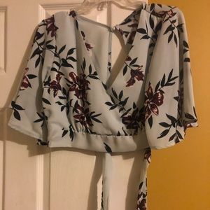 Floral crop top